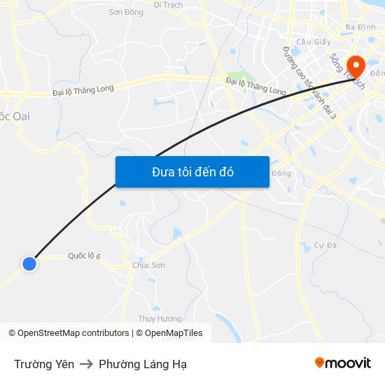 Trường Yên to Phường Láng Hạ map