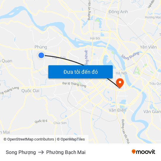 Song Phượng to Phường Bạch Mai map