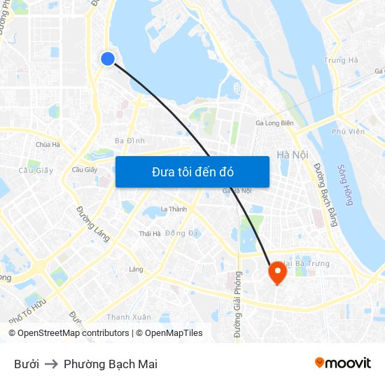 Bưởi to Phường Bạch Mai map