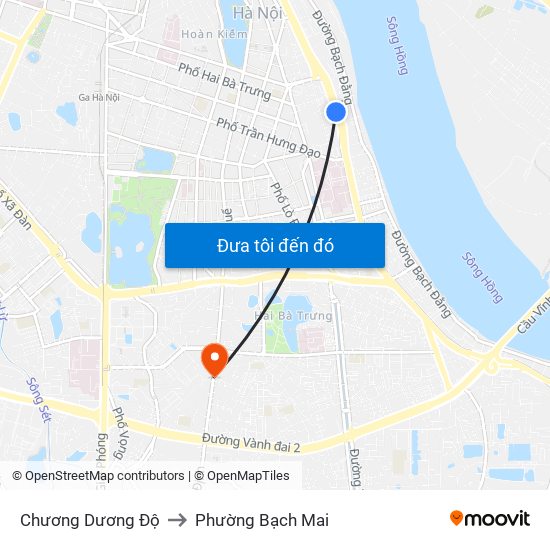 Chương Dương Độ to Phường Bạch Mai map