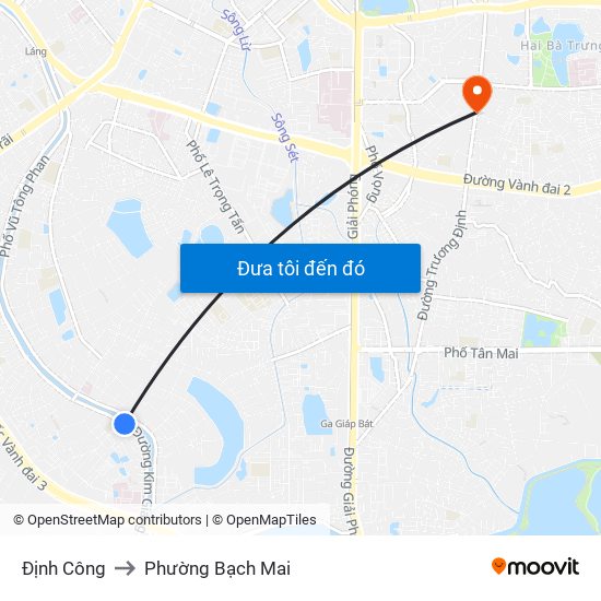 Định Công to Phường Bạch Mai map