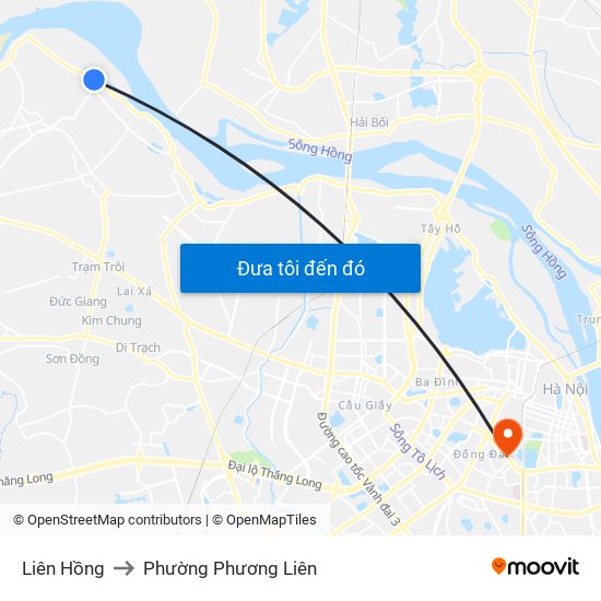 Liên Hồng to Phường Phương Liên map