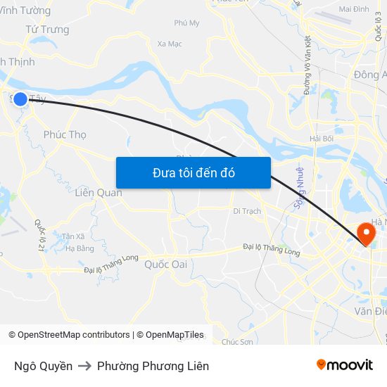 Ngô Quyền to Phường Phương Liên map