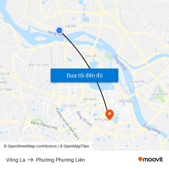 Võng La to Phường Phương Liên map