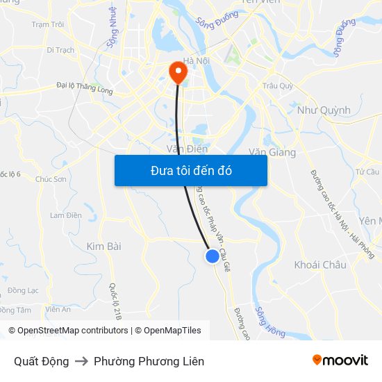 Quất Động to Phường Phương Liên map