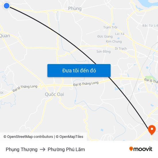 Phụng Thượng to Phường Phú Lãm map