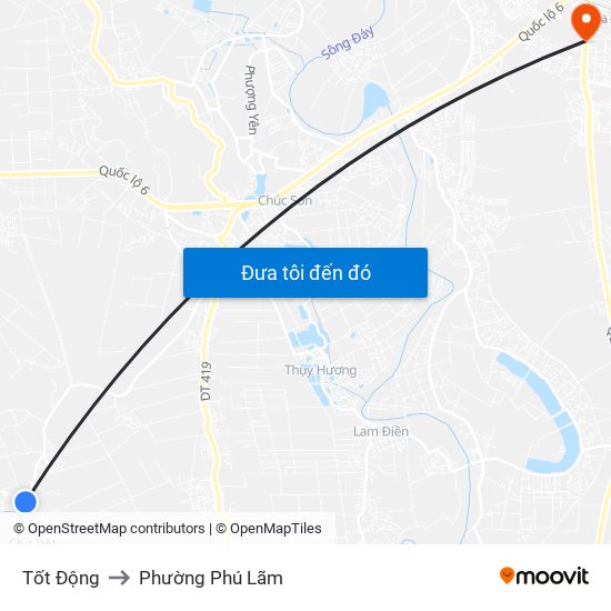 Tốt Động to Phường Phú Lãm map