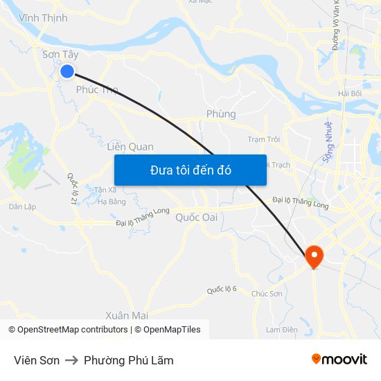 Viên Sơn to Phường Phú Lãm map