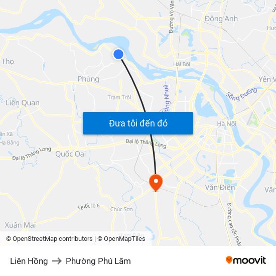 Liên Hồng to Phường Phú Lãm map