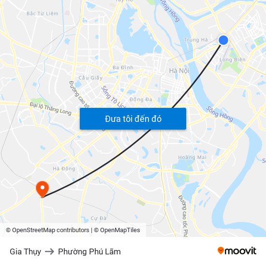 Gia Thụy to Phường Phú Lãm map