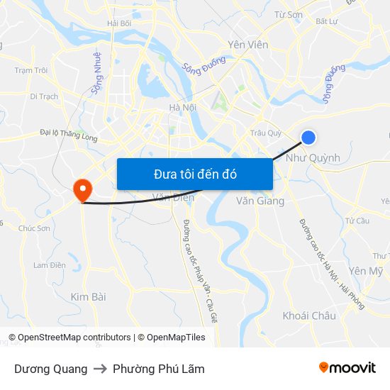 Dương Quang to Phường Phú Lãm map