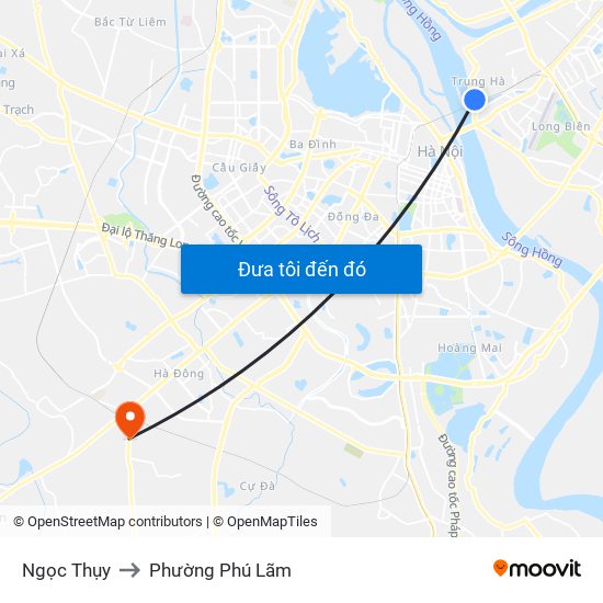 Ngọc Thụy to Phường Phú Lãm map