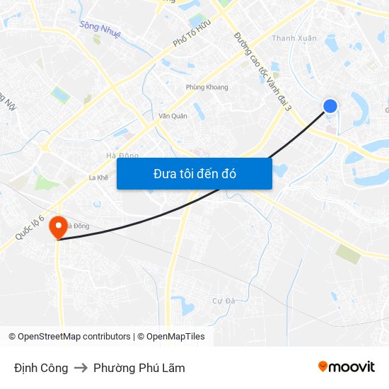 Định Công to Phường Phú Lãm map