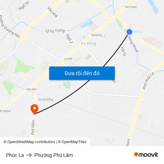 Phúc La to Phường Phú Lãm map