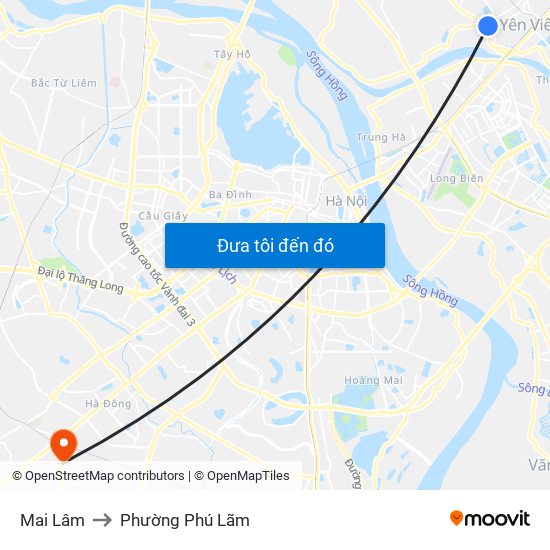 Mai Lâm to Phường Phú Lãm map