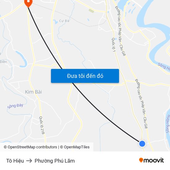 Tô Hiệu to Phường Phú Lãm map