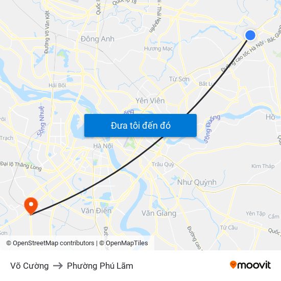 Võ Cường to Phường Phú Lãm map