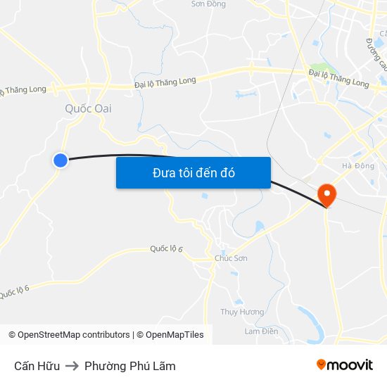 Cấn Hữu to Phường Phú Lãm map