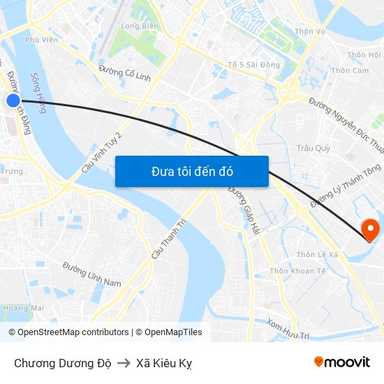 Chương Dương Độ to Xã Kiêu Kỵ map