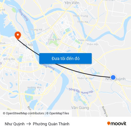 Như Quỳnh to Phường Quán Thánh map