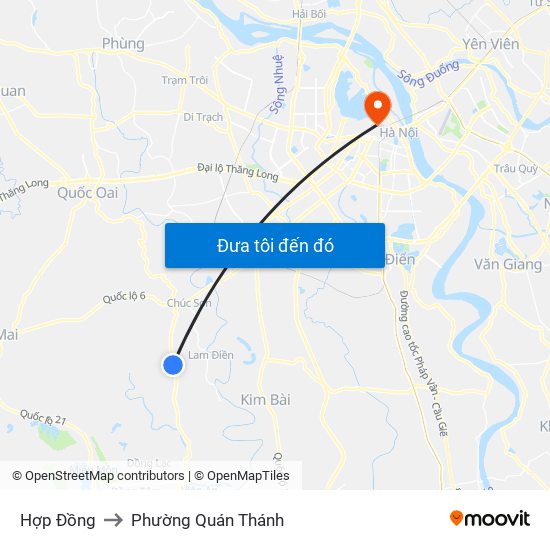 Hợp Đồng to Phường Quán Thánh map