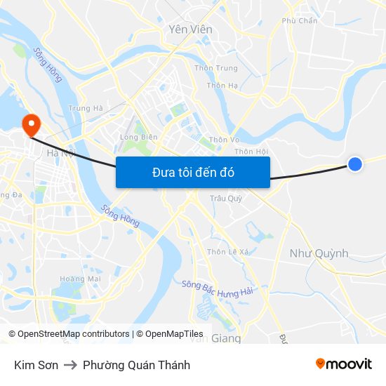 Kim Sơn to Phường Quán Thánh map