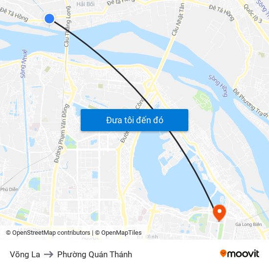 Võng La to Phường Quán Thánh map