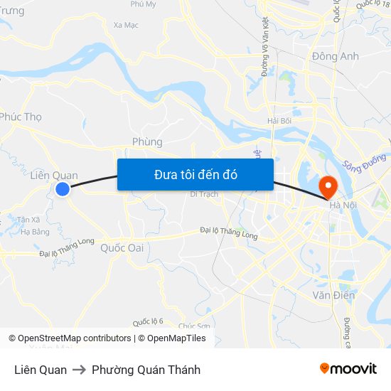 Liên Quan to Phường Quán Thánh map