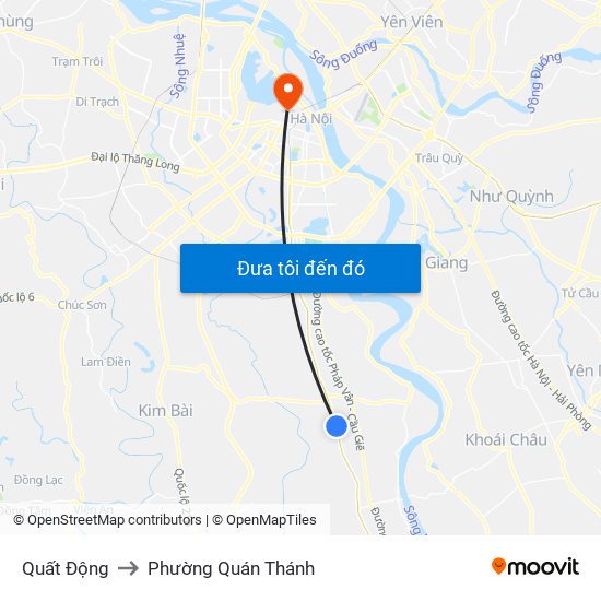 Quất Động to Phường Quán Thánh map