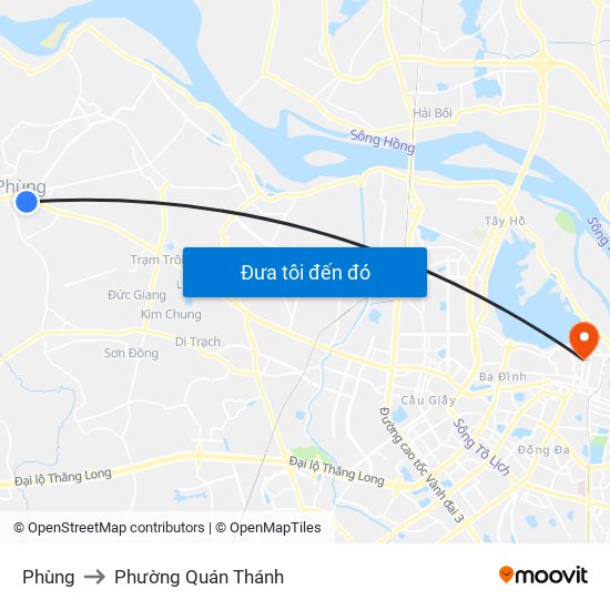 Phùng to Phường Quán Thánh map