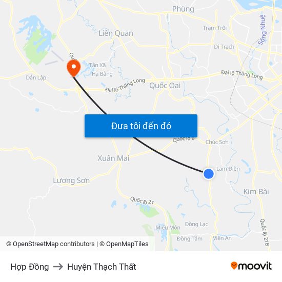 Hợp Đồng to Huyện Thạch Thất map