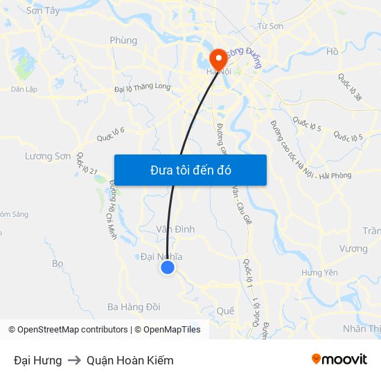 Đại Hưng to Quận Hoàn Kiếm map