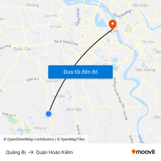 Quảng Bị to Quận Hoàn Kiếm map