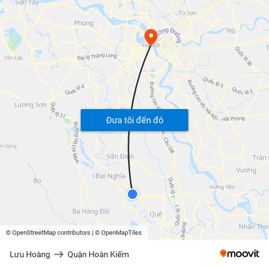 Lưu Hoàng to Quận Hoàn Kiếm map