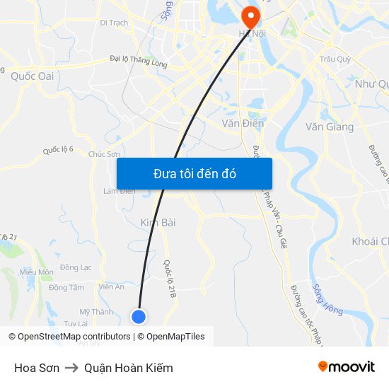 Hoa Sơn to Quận Hoàn Kiếm map