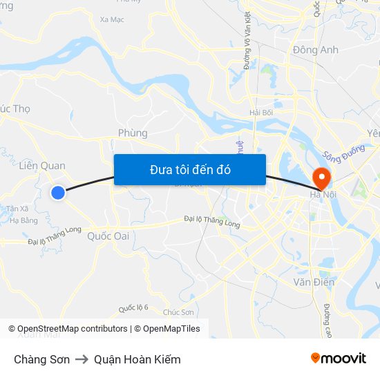 Chàng Sơn to Quận Hoàn Kiếm map