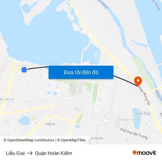 Liễu Giai to Quận Hoàn Kiếm map