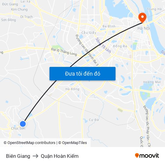 Biên Giang to Quận Hoàn Kiếm map