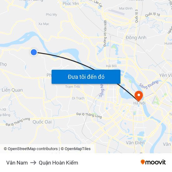 Vân Nam to Quận Hoàn Kiếm map