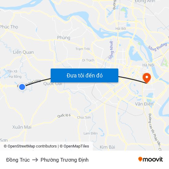 Đồng Trúc to Phường Trương Định map