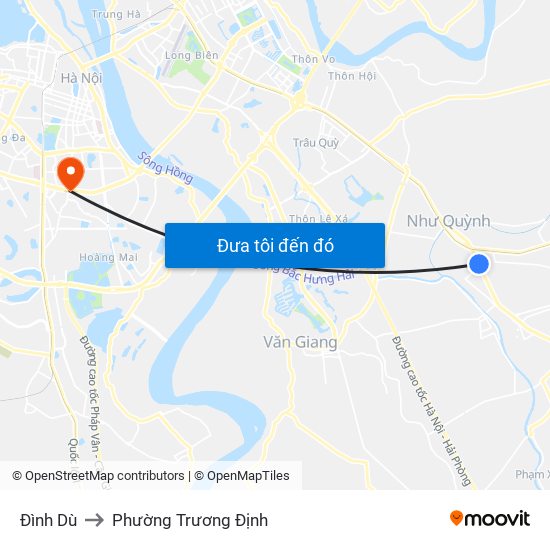 Đình Dù to Phường Trương Định map