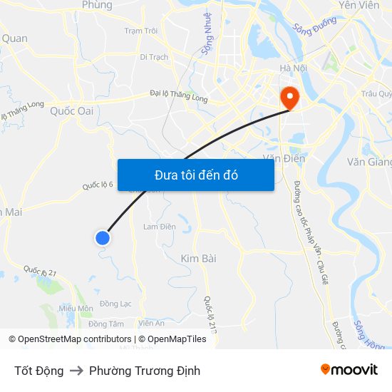 Tốt Động to Phường Trương Định map