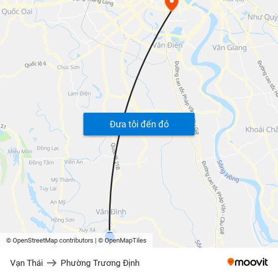 Vạn Thái to Phường Trương Định map
