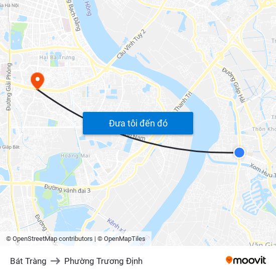 Bát Tràng to Phường Trương Định map