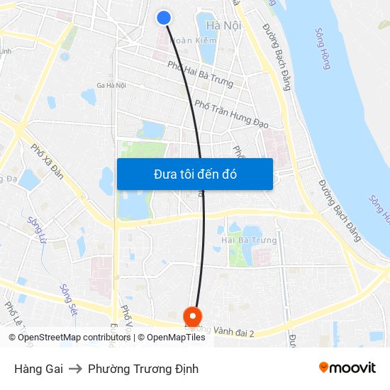 Hàng Gai to Phường Trương Định map