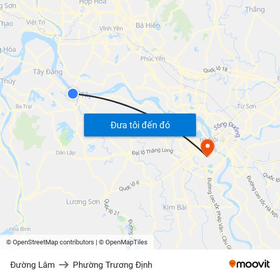 Đường Lâm to Phường Trương Định map