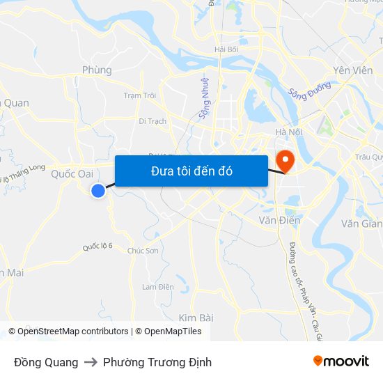 Đồng Quang to Phường Trương Định map