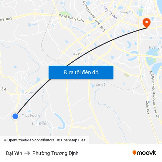 Đại Yên to Phường Trương Định map