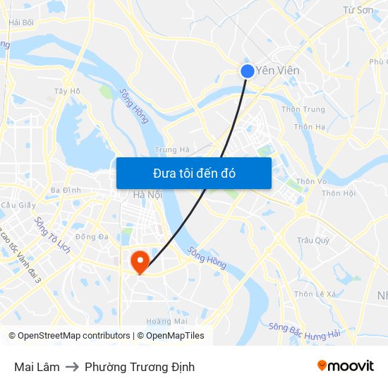 Mai Lâm to Phường Trương Định map