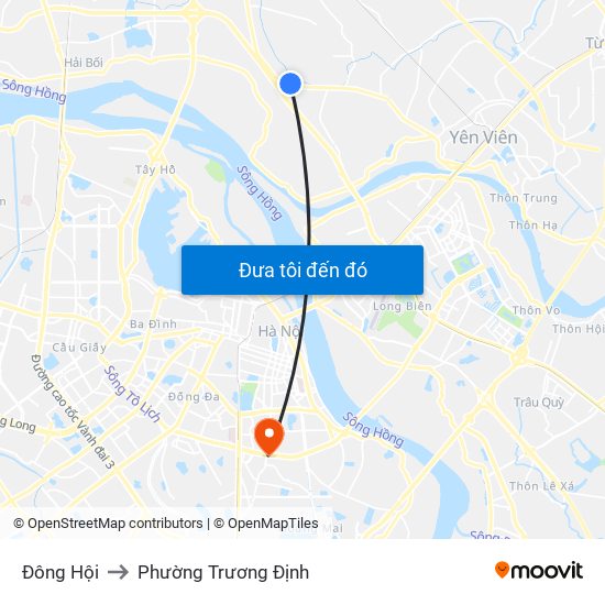 Đông Hội to Phường Trương Định map